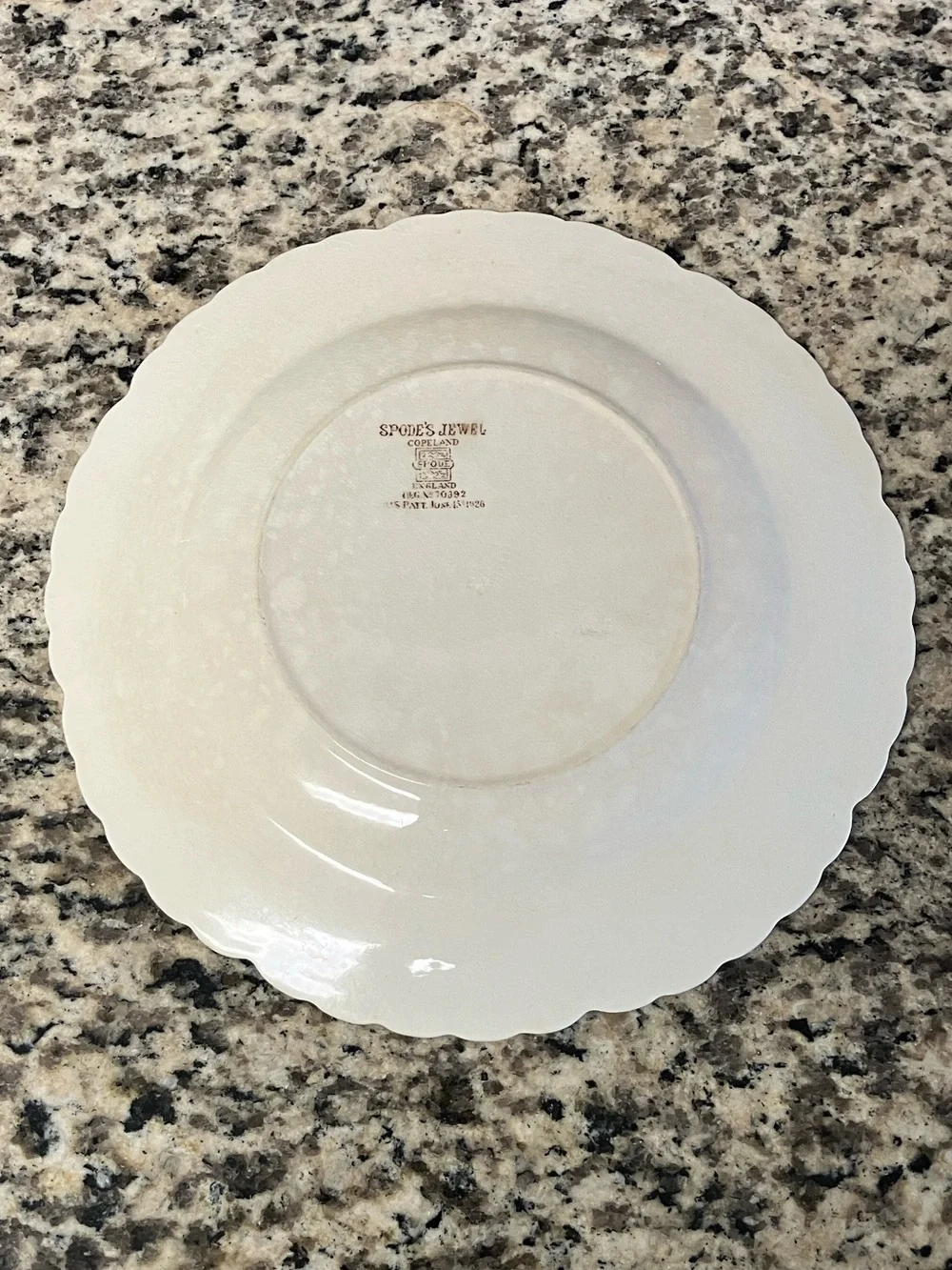 Vintage Spode Jewel Copeland Nautical Plate With Lace Border